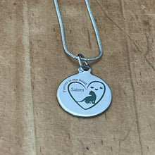 Load image into Gallery viewer, Personalized "Forever in my Heart" Memorial Cat Keychain