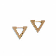 Load image into Gallery viewer, Triangular Sleeper Hoop Earrings (Stainless Steel)