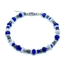 Load image into Gallery viewer, Royal Blue Jade & Hematite Bracelet