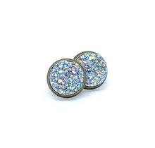 Load image into Gallery viewer, 12mm Frost Druzy Studs