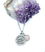 Load image into Gallery viewer, "The Love Between a Mother & Daughter is Forever" 3-in-1 Necklace (Stainless Steel)