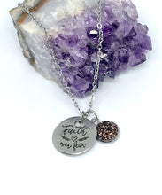 Load image into Gallery viewer, “Faith over Fear” 3-in-1 Necklace (Stainless Steel)