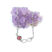 Load image into Gallery viewer, Infinity Birthstone Anklet (Stainless Steel)