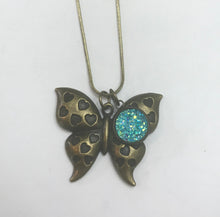 Load image into Gallery viewer, Butterfly Necklace (Antique Bronze)