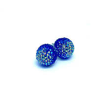 Load image into Gallery viewer, 10mm Galaxy Blue Crystal Ball Studs