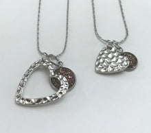 Load image into Gallery viewer, “One Love, One Heart” Mother-Daughter Necklace Set (Stainless Steel)