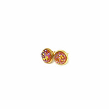 Load image into Gallery viewer, 8mm Orange Creamsicle Druzy Studs
