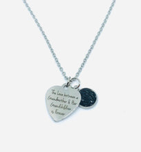 Load image into Gallery viewer, “The Love Between a Grandmother and her Grandchildren is Forever” Necklace (Stainless Steel)