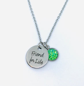 “Friend for Life” Necklace (Stainless Steel)