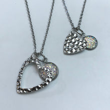 Load image into Gallery viewer, “One Love, One Heart” Mother-Daughter Necklace Set (Stainless Steel)