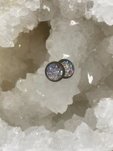 Load image into Gallery viewer, 8mm Light Pink Druzy Studs