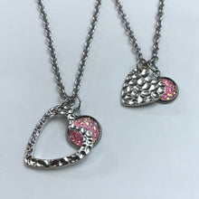 Load image into Gallery viewer, “One Love, One Heart” Mother-Daughter Necklace Set (Stainless Steel)