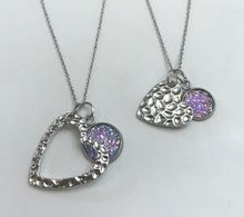 Load image into Gallery viewer, “One Love, One Heart” Mother-Daughter Necklace Set (Stainless Steel)
