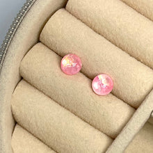 Load image into Gallery viewer, 6mm Cotton Candy Faux Opal Studs
