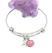 Load image into Gallery viewer, Breast Cancer Research Bracelet (Stainless Steel)