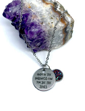 Load image into Gallery viewer, “Only in the Darkness can you see the Stars” 3-in-1 Necklace (Stainless Steel)
