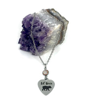 Load image into Gallery viewer, Lil’ Bear Birthstone Necklace (Stainless Steel)