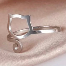 Load image into Gallery viewer, Adjustable Cat Ring (Stainless Steel)