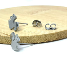 Load image into Gallery viewer, Squirrel Studs (Stainless Steel)