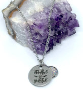Load image into Gallery viewer, “Thankful & Grateful” 3-in-1 Necklace (Stainless Steel)