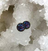 Load image into Gallery viewer, 8mm Mystic Druzy Studs