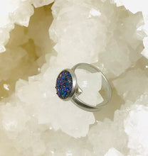 Load image into Gallery viewer, 10mm Fantasy Druzy Ring (Stainless Steel) - Size 7 Only