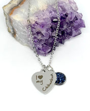 Load image into Gallery viewer, "I love my Chihuahua" 3-in-1 Necklace (Stainless Steel)