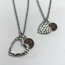 Load image into Gallery viewer, “One Love, One Heart” Mother-Daughter Necklace Set (Stainless Steel)
