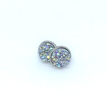 Load image into Gallery viewer, 10mm Frost Druzy Studs