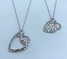 Load image into Gallery viewer, “One Love, One Heart” Mother-Daughter Necklace Set (Stainless Steel)