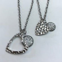 Load image into Gallery viewer, “One Love, One Heart” Mother-Daughter Necklace Set (Stainless Steel)