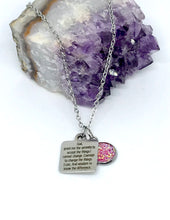 Load image into Gallery viewer, Serenity Prayer 3-in-1 Necklace (Stainless Steel)