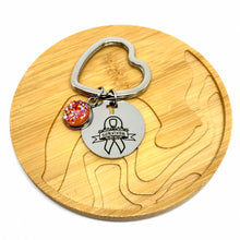 Load image into Gallery viewer, Leukaemia and Kidney Cancer Survivor Research Keychain (Stainless Steel)