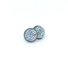 Load image into Gallery viewer, 10mm Frost Druzy Studs
