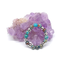 Load image into Gallery viewer, 4mm Blue Calsilica Ring