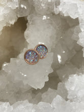 Load image into Gallery viewer, 8mm Light Pink Druzy Studs