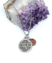 Load image into Gallery viewer, SISTER Word Collage 3-in-1 Necklace (Stainless Steel)