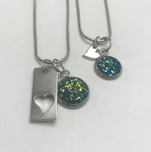 Load image into Gallery viewer, “Elegant Heart” Mother-Daughter Necklace Set (Stainless Steel)