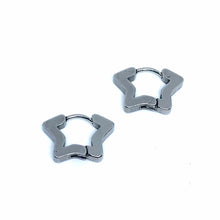 Load image into Gallery viewer, Star Sleeper Hoop Earrings (Stainless Steel)