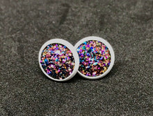 Load image into Gallery viewer, 10mm Fantasy Druzy Studs