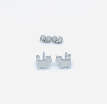 Load image into Gallery viewer, Kitty Cat Studs (Stainless Steel)