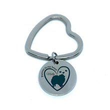 Load image into Gallery viewer, Personalized "Forever in my Heart" Memorial Dog Keychain