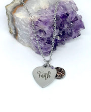 Load image into Gallery viewer, “Faith” 3-in-1 Necklace (Stainless Steel)