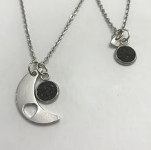 Load image into Gallery viewer, “Love You to the Moon and Back” Mother-Daughter Necklace Set (Stainless Steel)