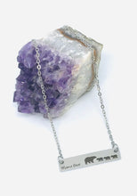 Load image into Gallery viewer, Mama Bear Necklace with Three Cubs (Stainless Steel)