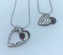 Load image into Gallery viewer, “One Love, One Heart” Mother-Daughter Necklace Set (Stainless Steel)