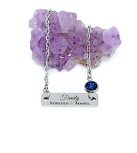 Load image into Gallery viewer, Family Bracelet with One Birthstone (Stainless Steel)