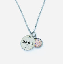 Load image into Gallery viewer, “Mom ❤️“ Necklace (Stainless Steel)