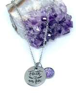 Load image into Gallery viewer, “Faith over Fear” 3-in-1 Necklace (Stainless Steel)