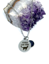Load image into Gallery viewer, Crazy Cat Lady 3-in-1 Necklace (Stainless Steel)